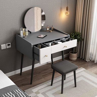 TOCADOR R&R MUEBLES LORETO GRIS VINTAGE BLANCO - 2
