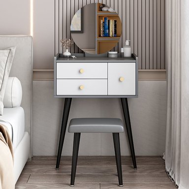 TOCADOR R&R MUEBLES LURÍN GRIS VINTAGE BLANCO