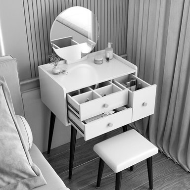 TOCADOR R&R MUEBLES LURÍN GRIS VINTAGE BLANCO - 3