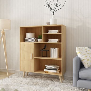 APARADOR R&R MUEBLES GARAK MARRÓN CLARO MODERNO 1 PUERTA