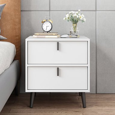 VELADOR R&R MUEBLES MINIMALISTA GIOVANY 2 CAJONES BLANCO