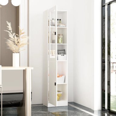 MUEBLE AUXILIAR DE COCINA R&R MUEBLES JIMENA 4 REPISAS MODERNO BLANCO RYR MUEBLES