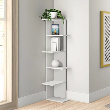 ESTANTE R&R MUEBLES NEFERIA BLANCO MODERNO