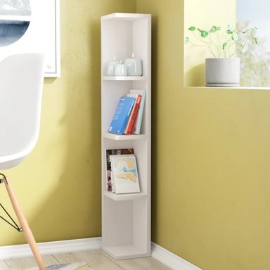 ESTANTE R&R MUEBLES HISHIKAWA BLANCO ESQUINERO MODERNO