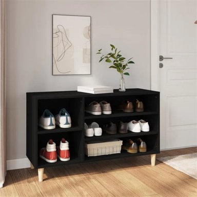 ZAPATERA R&R MUEBLES SHERRY NEGRO MODERNA - 1