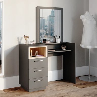 TOCADOR R&R MUEBLES KIMISHIMA NEGRO MODERNO