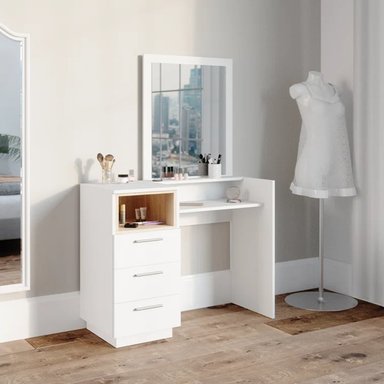 TOCADOR R&R MUEBLES KIMISHIMA BLANCO MODERNO - 1