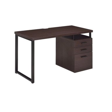 ESCRITORIO MODERNO R&R MUEBLES BILLIE 120 CM X 50 CM MARRÓN - 2