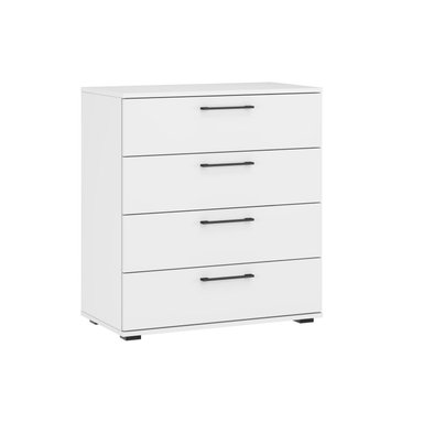 COMODA R&R MUEBLES FIORI MODERNA 4 CAJONES BLANCO