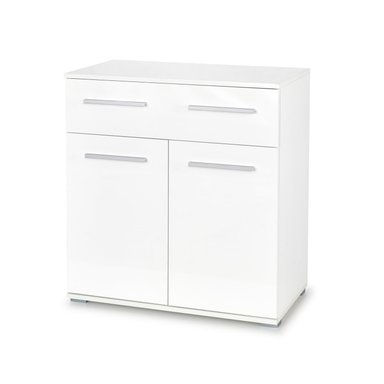 COMODA R&R MUEBLES FIORI MODERNA ANA 2 PUERTAS 1 CAJON BLANCO - 1