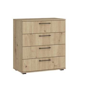 COMODA R&R MUEBLES FIORI MODERNA 4 CAJONES MARRON CLARO