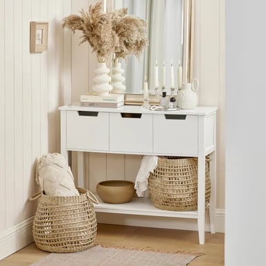 RECIBIDOR MODERNO RYR MUEBLES SACCHAN BLANCO - 1