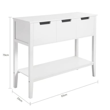 RECIBIDOR MODERNO RYR MUEBLES SACCHAN BLANCO - 3