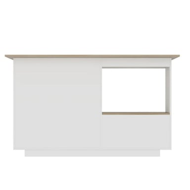 ISLA DE COCINA R&R MUEBLES SYLPHYLEEL 1 CAJÓN MODERNA BLANCO Y MARRON 40CM RYR MUBLES - 3