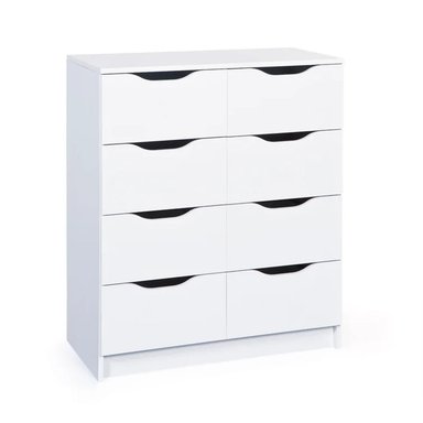 COMODA R&R MUEBLES IMPA MODERNA 8 CAJONES BLANCO