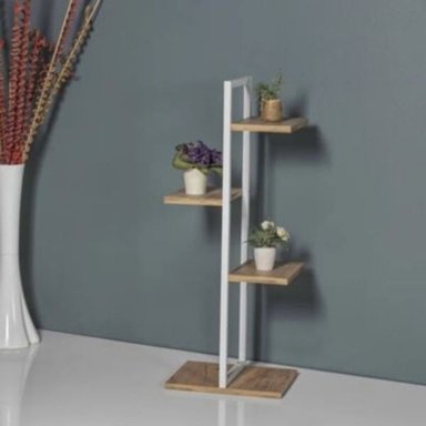 ESTANTE R&R MUEBLES CAROL MARRÓN MODERNO