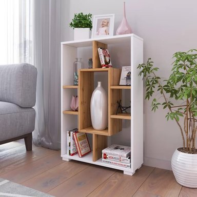 ESTANTE MODERNO MOLLY BLANCODUNA RR MUEBLES