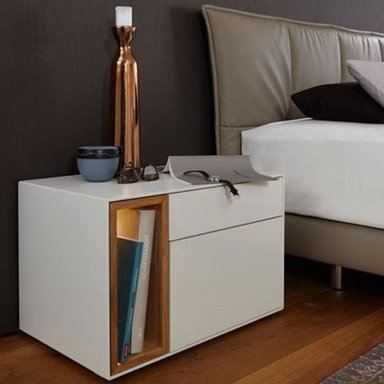 VELADOR R&R MUEBLES MODERNO SAKUNA BLANCO