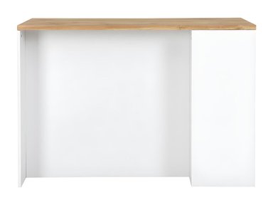 MESA DESAYUNADOR DE COCINA R&R MUEBLES KIKKA 1 CAJÓN BLANCO Y MARRÓN RYR MUEBLES - 2