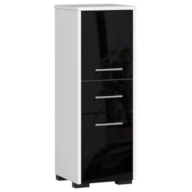 MUEBLE DE BAÑO MODERNO ABBY BLANCO Y NEGRO RYR MUEBLES