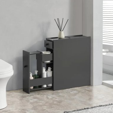 MUEBLE BAÑO R&R KEIGI NEGRO ORGANIZADOR MODERNO