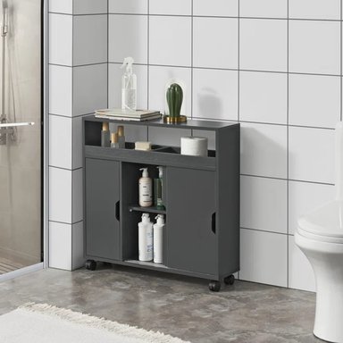 MUEBLE BAÑO R&R KOZUME NEGRO ORGANIZADOR MODERNO