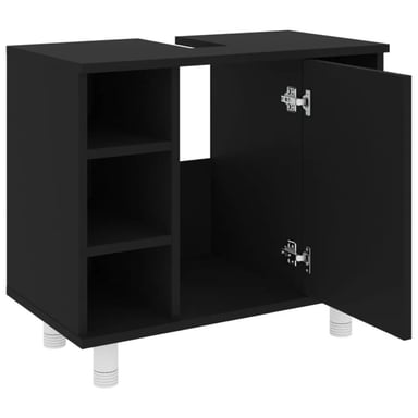 MUEBLE BAÑO R&R RAY NEGRO MODERNO - 3