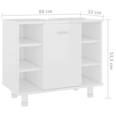 MUEBLE BAÑO R&R RAY BLANCO MODERNO - 4