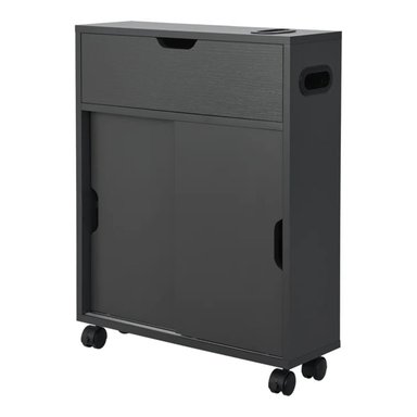 MUEBLE BAÑO R&R TETSURO NEGRO ORGANIZADOR MODERNO - 2