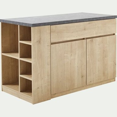 MESA DESAYUNADOR DE COCINA R&R MUEBLES OTOMI 1 CAJÓN MARRÓN RYR MUEBLES