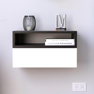 VELADOR R&R MUEBLES MODERNO FARIN NEGRO BLANCO