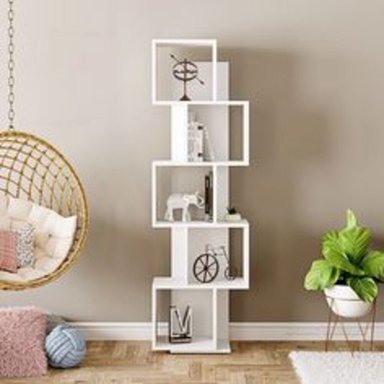 ESTANTE R&R MUEBLES MODERNO BLANCO TIPO CUBOS