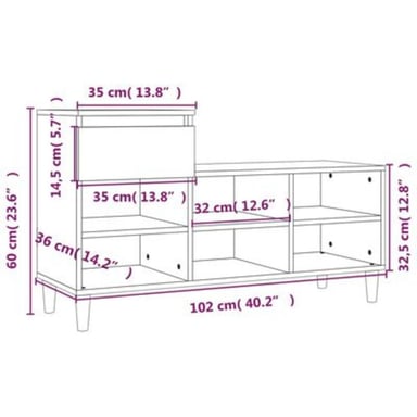 ZAPATERA MODERNA TAKUTO BLANCO RYR MUEBLES - 3