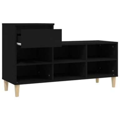 ZAPATERA R&R MUEBLES TAKUTO NEGRO MODERNA - 2