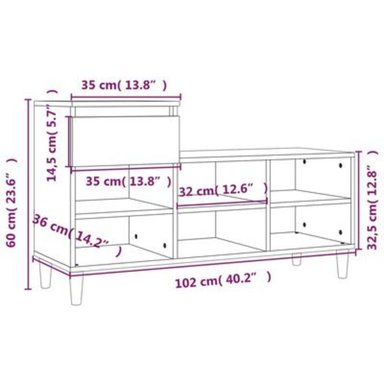 ZAPATERA R&R MUEBLES TAKUTO NEGRO MODERNA - 3
