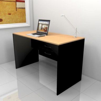 ESCRITORIO R&R MUEBLES ELÍAS 46 CM X 120 CM MODERNO NEGRO/DUNA