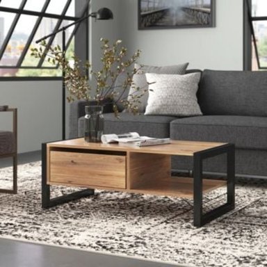 MESA DE CENTRO R&R MUEBLES ARIMA MODERNA MARRON