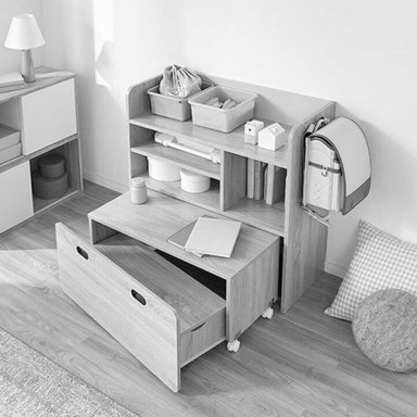 ESCRITORIO R&R MUEBLES ATRI MULTICOLOR ESTANTE INFANTIL - 2