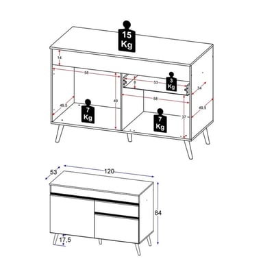 MUEBLE BAÑO R&R TANIZAKI BLANCO - 3