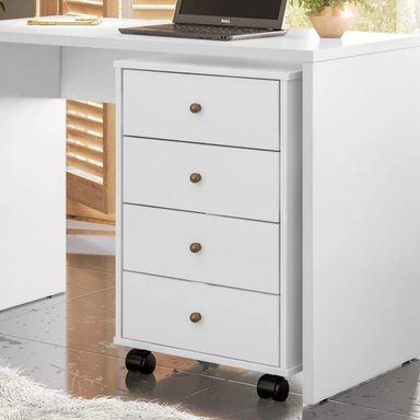 CAJONERA ARCHIVERO R&R MUEBLES AYASE 45 CM X 36 CM BLANCO