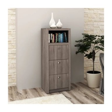 CAJONERA ARCHIVERO R&R MUEBLES SHIORI 52.2 CM X 44.5 CM GRIS