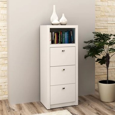CAJONERA ARCHIVERO R&R MUEBLES SHIORI 52.2 CM X 44.5 CM BLANCO