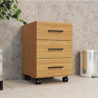 CAJONERA ARCHIVERO R&R MUEBLES ASAMURA 39.5 CM X 43 CM MARRÓN