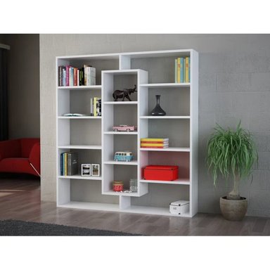 ESTANTE R&R MUEBLES KOMARI BLANCO MODERNO