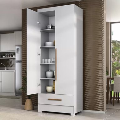 MUEBLE DE COCINA R&R MUEBLES KANATA 1 CAJÓN MODERNO BLANCO RYR MUEBLES