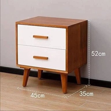 VELADOR R&R MUEBLES VINTAGE AMÉRICA MARRÓN BLANCO