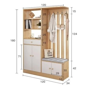 ESTANTE R&R MUEBLES NAKAHARA MULTICOLOR SEPERADOR - 2