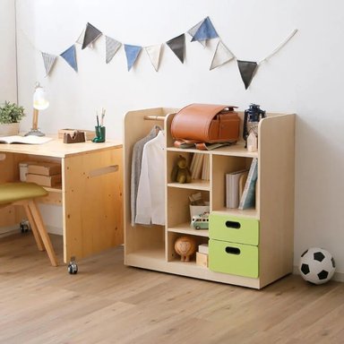 MINI ARMARIO R&R MUEBLES LEYKA MELAMINA 18 MM 2 CAJONES INFANTIL CON