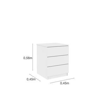 VELADOR R&R MUEBLES MODERNO MIKA BLANCO - 2