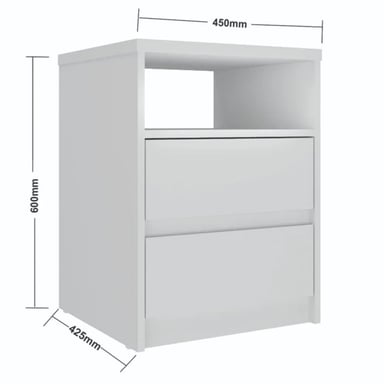 VELADOR R&R MUEBLES MODERNO MINASE BLANCO - 3